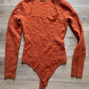 Abercrombie & Fitch Orange Bodysuit